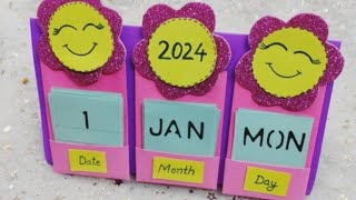 DIY Desk Calendar 🤩Easy amp Cute Desk Calendar [upl. by Noevart627]