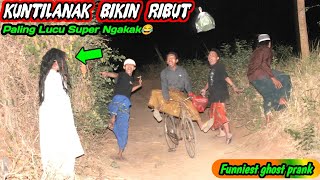 Prank Kuntilanak Bikin Ribut  Santri Auto Kocar Kacir Bikin Ngakak🤣🤣 [upl. by Kcod]