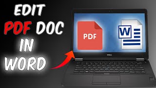 How To Edit PDF Documents in Word  2024  Word PDF Edit Tutorial  StepbyStep [upl. by Ehcram]