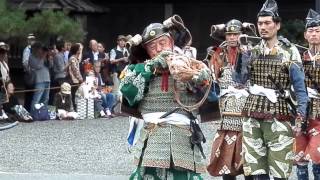 京都・時代祭2013☆楠公上洛列 ほら貝の音 [upl. by Eilahtan819]