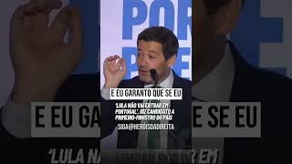 LULA NÃO VAI ENTRAR EM PORTUGAL DIZ CANDIDATO A PRIMEIROMINISTRO direita bolsonaro [upl. by Frederico]