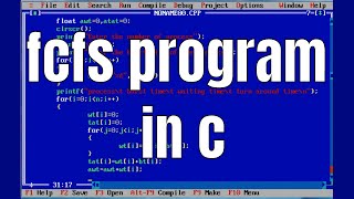 fcfs program in c [upl. by Magee]