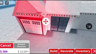 How to build a twostory 10k Christmas cottage in Bloxburg bloxburg roblox building [upl. by Brett]