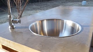 DIY Overlay Concrete Countertops  Modern Builds  EP 18 [upl. by Enilegnave208]