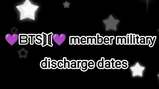 bts member military discharge date btsarmy bts viralvideo blackpink blink wow [upl. by Shanon561]