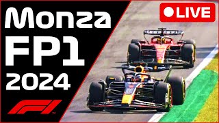 🔴F1 LIVE  Monza GP FP1  Commentary  Live Timing [upl. by Gine]