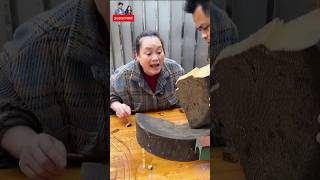 ছেলেটা 10 কোটি টাকা দামের চন্দন কাঠ ভেঙে দিল 😱hand crafts  wood  woodworking art skill shorts [upl. by Pitzer521]