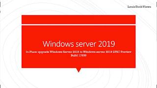 In Place upgrade Windows Server 2016 to Windows Server 2019 Preview Maybe [upl. by Isdnyl]