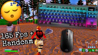 🤩Steel Series Apex 7 TKL ASMR🤩FORTNITE SOLO GAMEPLAY 🏆 165 FPS  HANDCAM [upl. by Sulamith776]