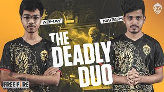 ABHAY  NIVESH  DEADLY DUO  TOURNAMENT GAMEPLAY  GODLIKE  GODLABHAY [upl. by Eissalc]