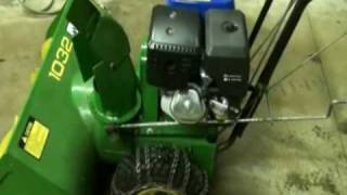 John Deere 1032 Snowblower Repair amp Modification Video Part 12 [upl. by Xonk]