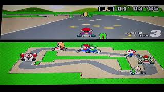 SNES Longplay 110 Super Mario Kart GamePlay GameCube [upl. by Nomma]