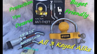 Home Depot Review Reese AntiTheft Lock Kit Coupler Lock Latch amp Bent Pin Lock quotShack Tipquot [upl. by Hum620]