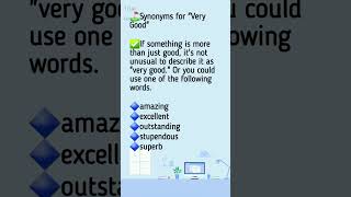 SYNONYM  Very Good youtubeshorts english [upl. by Nadirehs]