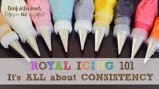 How to get the right Royal Icing Consistency EVERY TIME  ROYAL ICING 101 [upl. by Neira70]