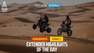 Extended highlights  Stage 2  Dakar2024  W2RC [upl. by Fruma261]