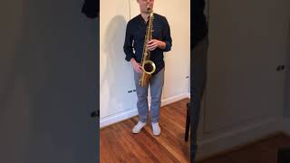 1870 Adolphe Sax Tenor Saxophone Demo [upl. by Serdna]