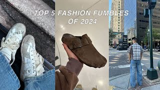 TOP 5 FASHION FUMBLES OF 2024 SO FAR scammed on Grailed missed pickups dog ate my shoe and more [upl. by Inajna]