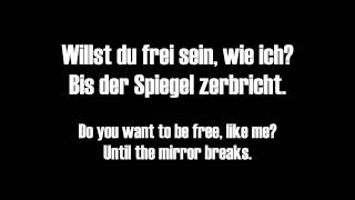 Oomph  Bis der Spiegel Zerbricht Lyric Video With English Translation [upl. by Ayisan596]