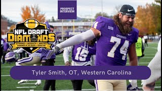 2024 NFL Draft Prospect Zoom Interview Tyler Smith OT Western Carolina [upl. by Klaus381]