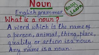 noun in english  what is noun  noun 10 sentence examples  noun definition  noun ki paribhasa [upl. by Eittap]