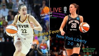 INDIANA FEVER 02 vs NEW YORK LIBERTY 20🏀CAITLIN CLARK🎙️Play by Play Commentary  5•18•2024 [upl. by Pomona]