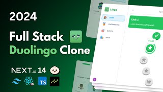 Build a Duolingo Clone With Nextjs React Drizzle Stripe 2024 [upl. by Aicats340]