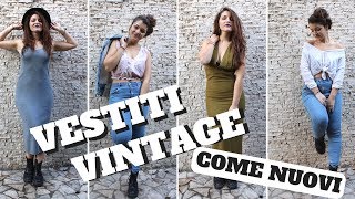 RICICLO CREATIVO ABITI USATI VINTAGE THRIFT HAUL [upl. by Aremaj898]