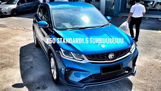 PROTON X50 STANDARD OCEAN BLUE BIRU LAUT 15 Turbooooooooooooo [upl. by Arykahs880]