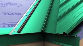 How to install a metal roof valley for Unions MasterRib panel [upl. by Aicilak758]