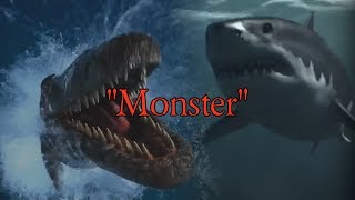 Mosasaurus and Megalodon Tribute  Monster Reupload [upl. by Darwin]