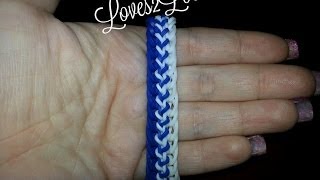 quotStitched Upquot Rainbow Loom Bracelet How to Tutorial [upl. by Papagena]