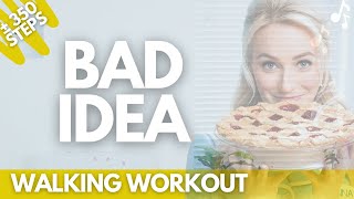 Waitress  Bad Idea WALKING WORKOUT  Beginner Friendly [upl. by Eelanna]