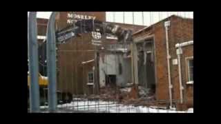 Moseley School Demolition College Road East Wing Buildings0001wmv [upl. by Tryck596]