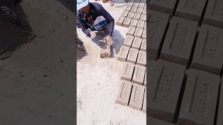 Soilsent water mixed and shapes bricks construction shortvideo beef satisfying [upl. by Pillyhp]