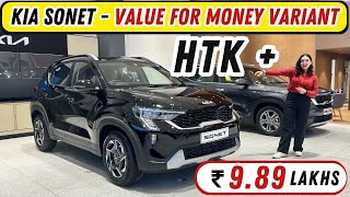 2024 Kia Sonet Facelift Value for Money Variant Sonet HTK Variant at Rs 989 Lakh  Nexon Rival🔥 [upl. by Lauree]