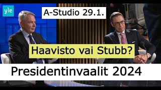 Stubb vai Haavisto  AStudio 291  Presidentinvaalit 2024 [upl. by Aivatnahs]