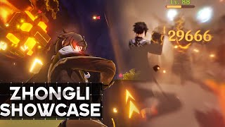 ZHONGLI BUILD amp SHOWCASE Genshin Impact [upl. by Cassondra624]