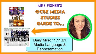 GCSE Media  Daily Mirror 11121  Media Language amp Representation [upl. by Simonetta]