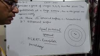 Consider a group of charges q1 q2 q3 q  Then equipotentials at a large distance due to this [upl. by Collis]