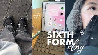 SIXTH FORMcollege vlog❄️ productive realistic  day in the life [upl. by Suivart]