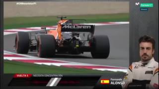 Alonso team radio during the Chinese Gp 2017 [upl. by Atsylak]