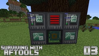 Surviving With RFTools  E03  Builder Tree Farm [upl. by Notac]