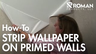 How to Strip Wallpaper  ROMAN Products [upl. by Omlesna]