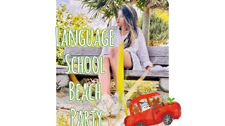 Language school beach party Special events in language school 🥰 okinawa okinawatravel minivlog [upl. by Anohs]