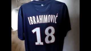 Maillot PSG IBRAHIMOVIC 20122013 [upl. by Nameloc654]