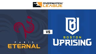 Paris Eternal vs Boston Uprising  Semaine 19  NA Jour 1 [upl. by Akeemat744]