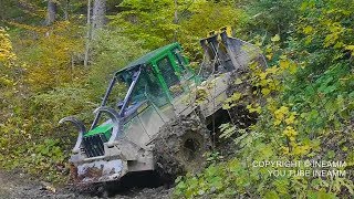 Débardage en hautes montagnes John deere 548 G3 HD [upl. by Ennoved]