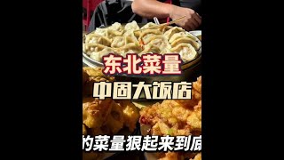 帶你們看看東北菜量狠起來到底有多大東北菜量東北飯店iPhone [upl. by Elana]