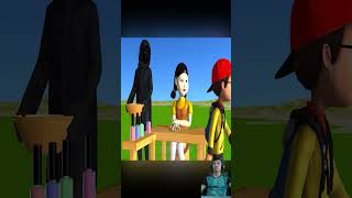 Troll Game  Scary Teacher 3D vs Squid Game Makeup Nails Glitter Nice or Error Miss T Loser shorts [upl. by Knapp971]